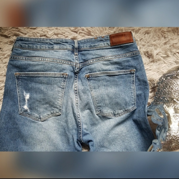 H&M high rise distressed skinny denim jeans - Picture 3 of 7